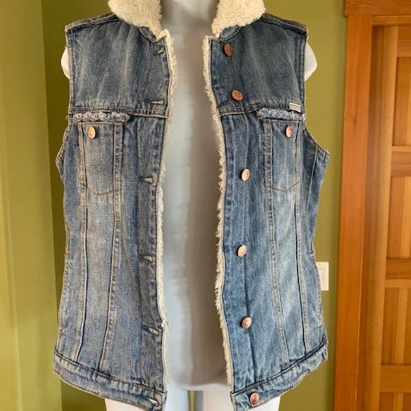 Miason Scotch Jackets & Blazers - Maison Scotch Fleece Jean Vest